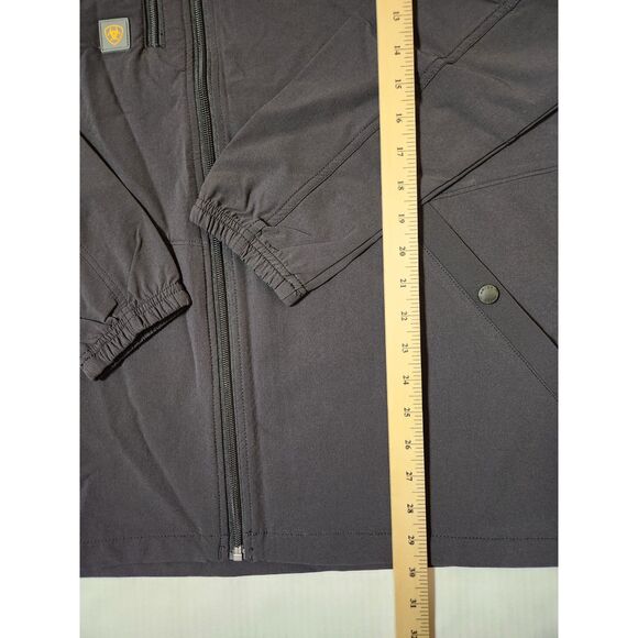 Ariat Rebar Weatherproof Jacket Men’s Large Tall Black Convertible Workwear NWT - Picture 5 of 13